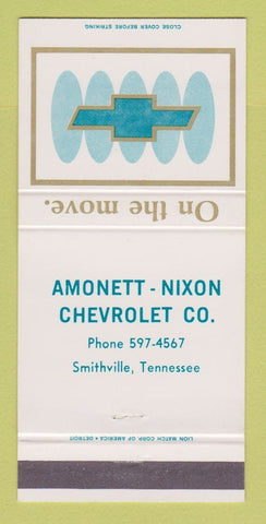 Matchbook Cover - Amonett Nixon Smithville TN 30 Strike