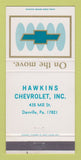 Matchbook Cover - Hawkins Danville PA 30 Strike