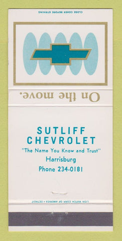 Matchbook Cover - Sutliff Harrisburg PA 30 Strike