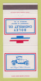 Matchbook Cover - Boley Rainelle WV 30 Strike