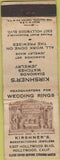 Matchbook Cover - Kirshner's Jewelry Store Hollywood CA WEAR