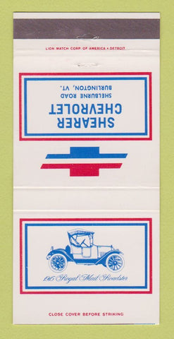 Matchbook Cover - Shearer Burlington VT 30 Strike