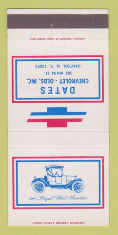 Matchbook Cover - Dates Oldsmobile Groton NY 30 Strike
