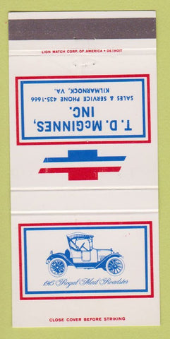 Matchbook Cover - TD McGinnes Kilmarnock VA 30 Strike