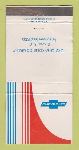 Matchbook Cover - Clover SC WORN 30 Strike