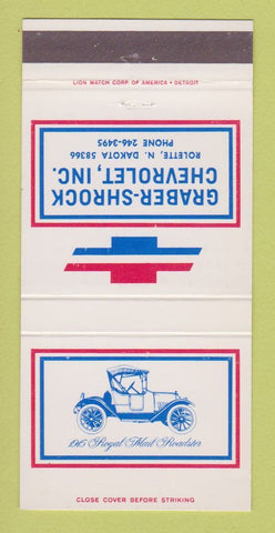 Matchbook Cover - Graber Shrock Rolette ND 30 Strike