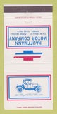 Matchbook Cover - Kauffmann Motors Kenedy TX 30 Strike