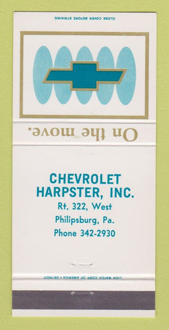 Matchbook Cover - Harpster Philipsburg PA 30 Strike
