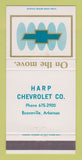 Matchbook Cover - Harp Booneville AR 30 Strike