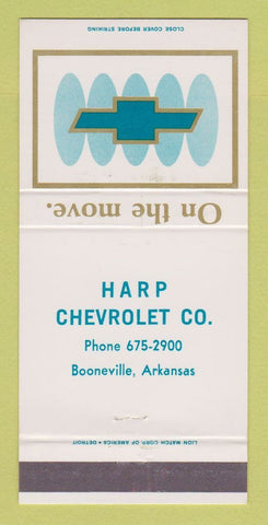 Matchbook Cover - Harp Booneville AR 30 Strike