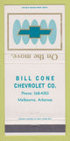 Matchbook Cover - Bill Cone Melbourne AR 30 Strike