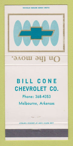 Matchbook Cover - Bill Cone Melbourne AR 30 Strike