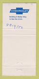 Matchbook Cover - Parks Auto New Albany MS 30 Strike