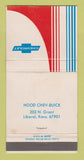 Matchbook Cover - Hood Buick Liberal KS WEAR 30 Strike