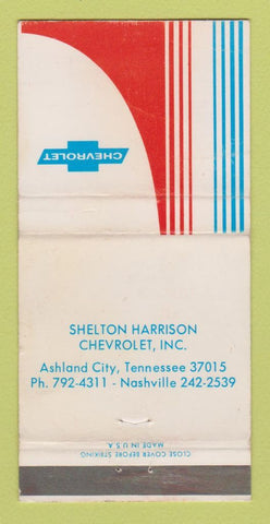 Matchbook Cover - Shelton Harrison Ashland City TN WEAR 30 Strike