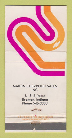 Matchbook Cover - Martin Bremen IN WORN 30 Strike