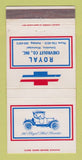 Matchbook Cover - Royal Columbia MS WEAR 30 Strike