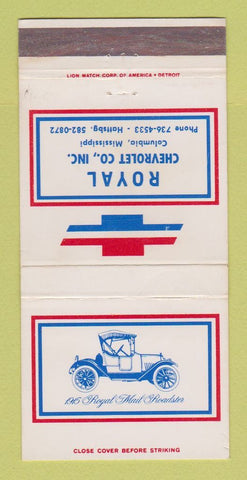 Matchbook Cover - Royal Columbia MS WEAR 30 Strike