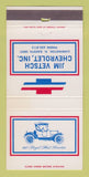 Matchbook Cover - Jim Vetsch Carrington ND WORN 30 Strike