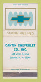 Matchbook Cover - Cantin Laconia NH 30 Strike