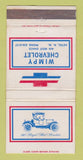 Matchbook Cover - Wimpy Aztec NM WEAR 30 Strike