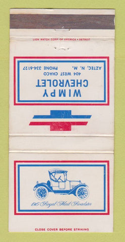 Matchbook Cover - Wimpy Aztec NM WEAR 30 Strike
