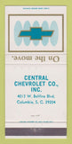 Matchbook Cover - Central Columbia SC 30 Strike