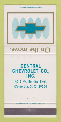 Matchbook Cover - Central Columbia SC 30 Strike