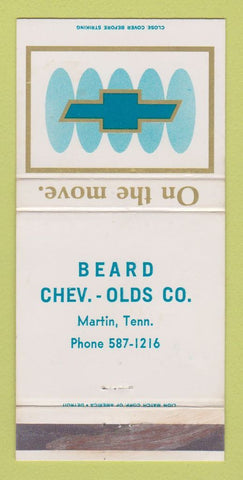 Matchbook Cover - Beard Oldsmobile Martin TN WEAR 30 Strike