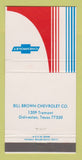 Matchbook Cover - Bill Brown Galveston TX 30 Strike