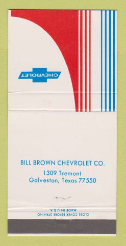 Matchbook Cover - Bill Brown Galveston TX 30 Strike