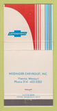 Matchbook Cover - Weidinger Vienna MO 30 Strike