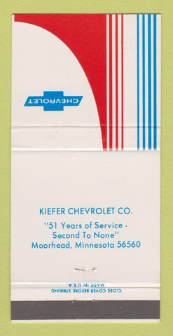 Matchbook Cover - Kiefer Moorhead MN 30 Strike