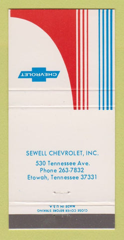 Matchbook Cover - Sewell Etowah TN 30 Strike