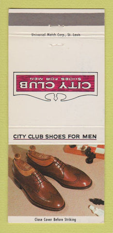 Matchbook Cover - City Club Men's Shoes 30 Strike