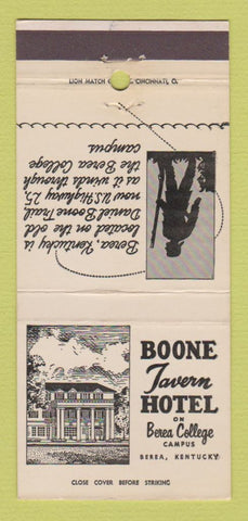 Matchbook Cover - Boone Tavern Hotel Berea KY 30 Strike