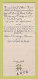 Matchbook Cover - Boone Tavern Hotel Berea KY 30 Strike