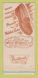 Matchbook Cover - Eskimo Woolies Shoes Glaser San Francisco CA 30 Strike