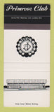 Matchbook Cover - Primrose Club ON? SAMPLE 30 Strike