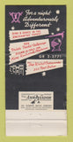 Matchbook Cover - Ivanhoe Restaurant Chicago IL WEAR 30 Strike