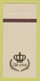 Matchbook Cover - The Club Birmingham AL 30 Strike