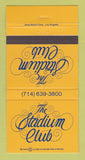 Matchbook Cover - The Stadium Club Orange CA 30 Strike