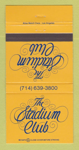 Matchbook Cover - The Stadium Club Orange CA 30 Strike