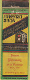 Matchbook Cover - Junior Pharmacy Fullerton Berkley CA ? WORN