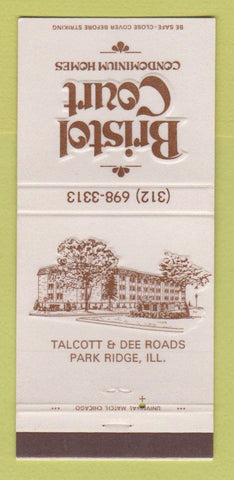 Matchbook Cover - Bristol Court Condos Park Ridge IL 30 Strike