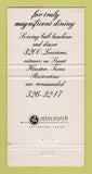 Matchbook Cover - Courtlandts Restaurant Houston TX 30 Strike