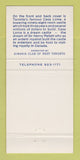 Matchbook Cover - Toronto ON Canada Casa Loma Kiwanis Club 30 Strike
