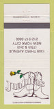 Matchbook Cover - Juanita's New York City 30 Strike