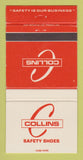 Matchbook Cover - Collins Safety Shoes Canada 30 Strike