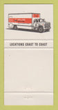 Matchbook Cover - Collins Safety Shoes Canada 30 Strike